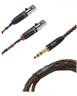 Кабел Meze Audio - PCUHD Premium Cable, mini XLR/6.3 mm, 2.5 m, мед
