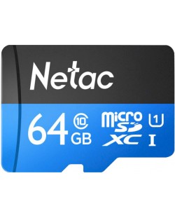 Карта памет Netac - 64GB, microSDXC, Class10
