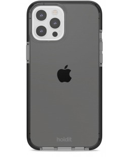 Калъф Holdit - Seethru, iPhone 12/12 Pro, черен