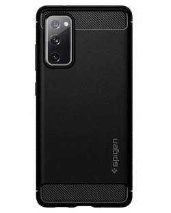 Калъф Spigen - Rugged Armor, Galaxy S20 FE, черен