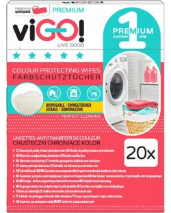 Кърпички против оцветяване viGО! - Premium №1, 20 броя
