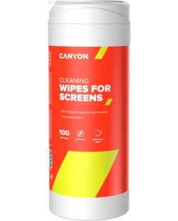 Кърпички за почистване Canyon - CCL11, 100 броя, бели