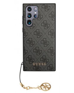 Калъф Guess - 4G Charms, Galaxy S23 Ultra, сив