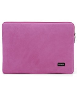 Калъф за лаптоп Bombata - Velvet, 15.6''-16'', Dark Pink