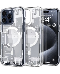 Калъф Spigen - Ultra Hybrid MagSafe, iPhone 15 Pro, бял