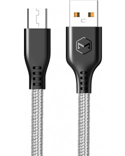 Кабел Xmart - Warrior, USB-A/Micro USB, 1 m, сив