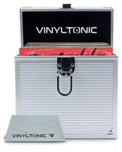 Калъф за грамофонни плочи Vinyl Tonic - VT05S, сребрист