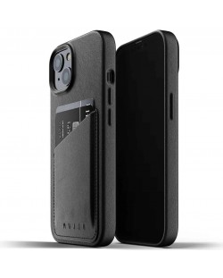 Калъф Mujjo - Full Leather Wallet, iPhone 13, черен