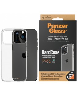 Калъф PanzerGlass - HardCase D3O, iPhone 15 Pro Max, прозрачен