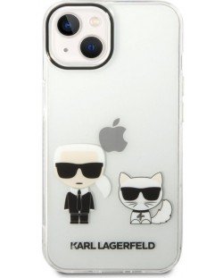 Калъф Karl Lagerfeld - Ikonik K and C, iPhone 14 Plus, прозрачен
