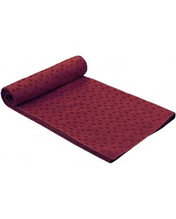 Кърпа постелка за йога Maxima - 180 х 61 cm, бордо