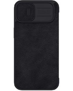 Калъф Nillkin - Qin Leather Pro, iPhone 14/13, черен