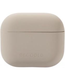 Калъф за слушалки Decoded - Silicone Aircase Lite, AirPods 3, бежов