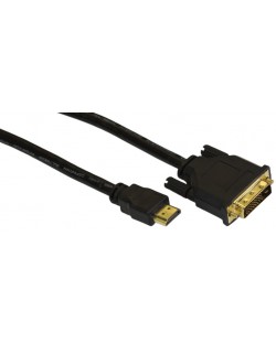 Кабел VCom - CG481G, DVI 24+1 Dual Link M/ HDMI M, 2 m, черен