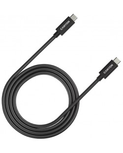Кабел Canyon - UC-44, USB-C/USB-C, 1 m, черен