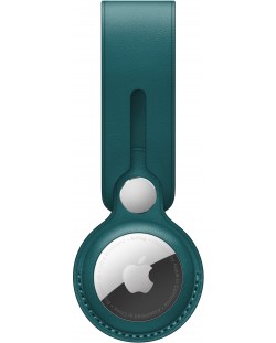 Каишка Apple - Leather Loop, AirTag, зелена