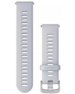Каишка Garmin - QR Silicone, Forerunner, 22 mm, Whitestone/Silver