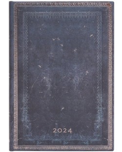 Календар-бележник Paperblanks Inkblot - Хоризонтален, 13 х 18 cm, 80 листа, 2024