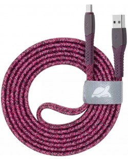 Кабел Rivacase - PS6102RD12, USB-C/USB-А, 1.2 m, червен