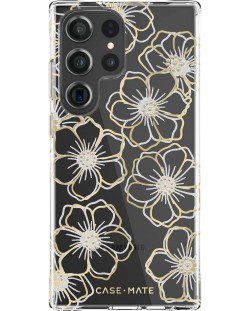 Калъф Case-Mate - Floral Gems, Galaxy S23 Ultra, прозрачен