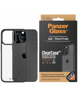 Калъф PanzerGlass - ClearCase D3O, iPhone 15 Pro Max, черен
