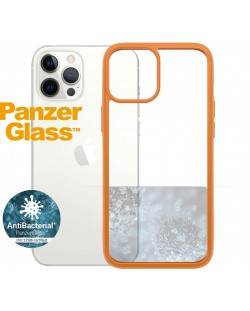 Калъф PanzerGlass - Clear, iPhone 12 Pro Max, прозрачен/оранжев