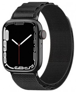 Каишка Techsuit - W037 Nylon, Apple Watch, 38/40/41 mm, черна