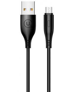Кабел USAMS - U18 Round, USB-A/Micro USB, 1 m, черен