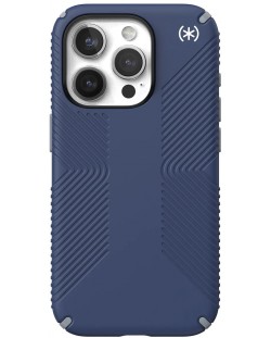 Калъф Speck - Presidio 2 Grip, iPhone 15 Pro, син