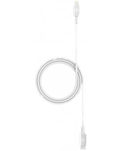 Кабел mophie - 409903201, USB-C/Lightning, 1 m, бял