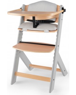 Столче за хранене KinderKraft - Enock, сиво, с възглавница