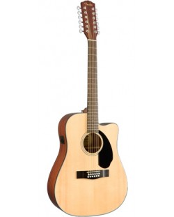 Акустична китара Fender - CD-60SCE-12 Solid Top, Natural