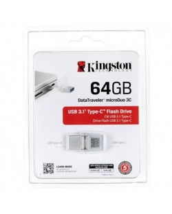 Флаш памет Kingston - DT microDuo 3C, 64GB, USB 3.1 Type-C