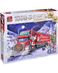 Пъзел King от 1000 части - Камионът на Дядо Коледа