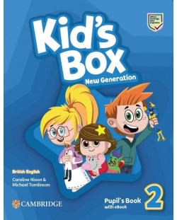 Kid's Box New Generation Level 2 Pupil's Book with eBook British English / Английски език - ниво 2: Учебник с код