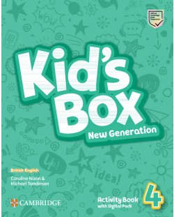 Kid's Box New Generation Level 4 Activity Book with Digital Pack British English / Английски език - ниво 4: Учебна тетрадка с код
