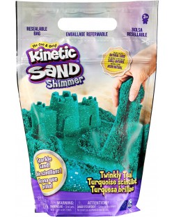 Кинетичен пясък Kinetic Sand - Тюркоаз