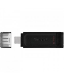Флаш памет Kingston - DT 70, 64GB, USB 3.2 Type-C