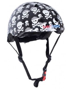 Детска вело каска Kiddimoto - Пиратски черепи, S