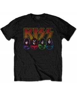 Тениска Rock Off KISS - Logo, Faces & Icons 