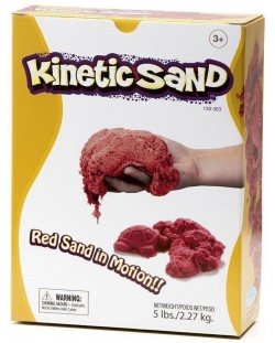 Кинетичен пясък Relevant Play - Червен цвят, 2.27 kg