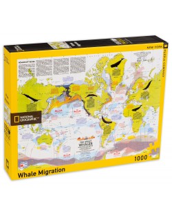 Пъзел New York Puzzle от 1000 части - Китова миграция