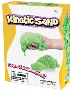 Кинетичен пясък Relevant Play - Зелен цвят, 2.27 kg