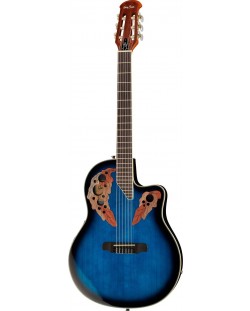 Електро-акустична китара Harley Benton - HBO-850, синя/черна