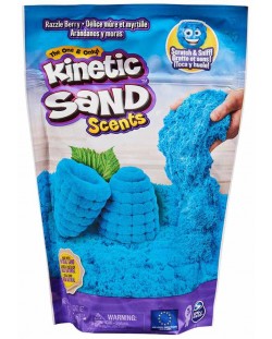 Кинетичен пясък Kinetic Sand - С аромат на боровинка, Син