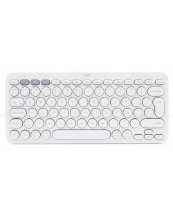 Клавиатура Logitech - K380 US For Mac, безжична, бяла