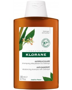 Klorane Galangal Ребалансиращ шампоан против пърхот, 200 ml