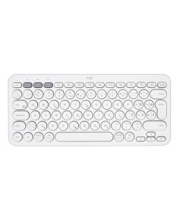 Клавиатура Logitech - K380, безжична, US Layout, бяла