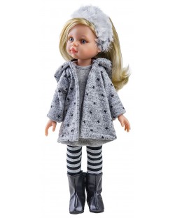 Кукла Paola Reina - Клаудия, със зимни рокля и палто