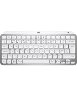 Клавиатура Logitech - MX Keys Mini, безжична, бяла
